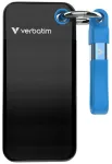 Verbatim Pocket SSD External Drive 128GB USB-C 3.2 Gen.2 Black and Blue 32433