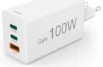 Hama 100W GaN 2x USB-C + USB-A 00201997 įkroviklis baltas