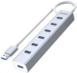 Unitek Y-3090 7x USB 3.0 &scaron;akotuvas su maitinimo &scaron;altiniu