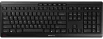 CHERRY TAS STREAM KEYBOARD Wireless EU-Layout Black
