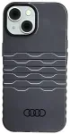 Audi IML MagSafe dėklas iPhone 15 | 14 | 13 6.1" juodas standus dėklas AU-IMLMIP15-A6|D3-BK