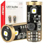 LED CANBUS bulbs T10 W5W 3SMD 3838 White 12V/24V AMIO-04246