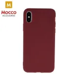 Mocco Ultra Slim Soft Matte 0.3 mm Matēts Silikona Apvalks Priek&scaron; Apple iPhone 11 Pro Tum&scaron;i Sarkans