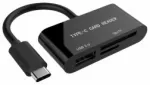 Gembird Kar&scaron;u Lāsītājs USB Type-C / SDXC / SD Micro-SD / USB 2.0 / Female