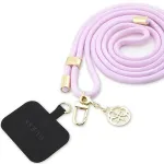 Guess GUOUCNMG4EU Universal CBDY Cord strap Kakla siksniņa mobilajiem telefoniem lilac Nylon 4G Metal Charm