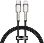 Baseus Cafule Lightning - USB-C kabelis PD 20W 0,25m / melns