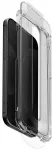 UNIQ Optix SwiftFit Vivid DX2 grūdintas apsauginis stiklas telefonui iPhone 18 Pro su montavimo rėmeliu