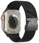 Beline i&scaron;maniojo laikrodžio dirželis Apple Watch (38/40/41 mm) | nailoninis | juodas