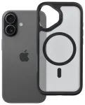Forcell F-Protect Smoke Hybrid Premium telefono dėklas su MagSafe palaikymu iPhone 17 juodas