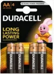 Duracell AA MN1500 Alkaline LR6 1.5V Baterijas 4gab.