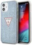 Guess GUHCP12SPCUJULLB Jeans Collection Aizsargapvalks priek&scaron; iPhone 12 mini 5,4" / gai&scaron;i zils