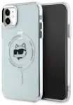 Karl Lagerfeld KLHMN61HLSCHH Hardcase IML Metal Choupette Head Mag Aizsargapvalks priek&scaron; iPhone 11 / Xr 6.1" / balts