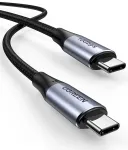 UGREEN 80150 USB C kabelis USB 3.2 Gen 2 (3.1 Gen 2) 10 Gbit/s 100 W / melns