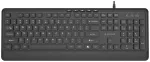 Gembird KB-MCH-05 Plāna multivides vadu tastatūra USB-A + USB-C / melna