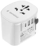 Gembird TPA-EU2A1C15-01-W Universālais ceļojumu adapteris 15W / balts