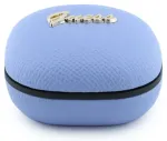 Guess PU Grained Script Metal Logo ENC TWS Wireless Earphones Light Blue