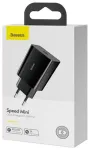 Adapteris Baseus Baseus Speed Mini Quick Charger, USB-C, PD, 3A, 20W (Black)
