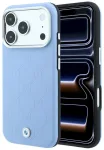 BMW Sign Case Deboss Quilted Metal Logo MagSafe Aizsargapvalks priek&scaron; iPhone 18 Pro Max / 17 Pro Max / zils