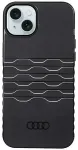 Audi IML MagSafe dėklas iPhone 15 Plus | 14 Plus 6.7" juodas standus dėklas AU-IMLMIP15M-A6|D3-BK