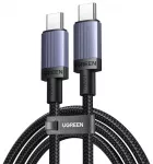 Ugreen duomenų perdavimo ir įkrovimo laidas | USB-C į USB-C | PD | 100W | 0.5m | juodas