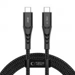 Tech-Protect Ultraboost UB11T duomenų perdavimo ir įkrovimo laidas | USB-C į USB-C | PD, QC 3.0 | 240W | 2m | juodas