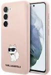 Karl Lagerfeld KLHCS23MSNCHBCP S23+ S916 rožinis kietas silikoninis dėklas Silicone Choupette
