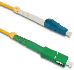 Qoltec Patchcord fiber optic LC/UPC - SC/APC | Singlemode | 9/125 | G652D | Simplex | 20m