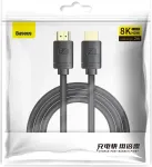 Baseus High Definition Series HDMI kabelis HDMI 2.1 8K 60Hz 3D HDR 48Gbps 2m / melns