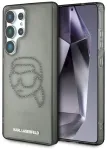 Karl Lagerfeld Rhinestones Karl Head Logo Aizsargapvalks priek&scaron; Samsung Galaxy S25 Ultra / melns