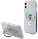 Karl Lagerfeld KLHMN61HMRSKCH hardcase Ring Stand Karl&Choupette Mag Aizsargapvalks priek&scaron; iPhone 11/Xr 6.1" / balts