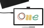 Wacom One 14 DTC141W0 grafinis ekranas juodas/baltas