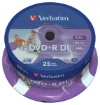 Verbatim DVD+R DL 8.5 GB 8x 25 vienetų (43667)