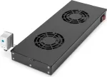 Digitus Oro kondicionierius 483mm 2 ventiliatoriai Black (DN-19 FAN-2-HO-SW)