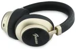 Guess PU 4G Gold Script Metal Logo ENC Wireless Earphones Black