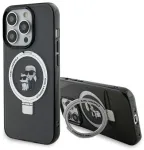 Karl Lagerfeld Ring Stand Karl&Choupettte MagSafe Back Case Aizsargapvalks Priek&scaron; Apple iPhone 15 Pro