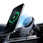 Baseus PrimeTrip VC2 Pro Cooling Magnetic Clamp Car Mount Bezvadu lādētājs automa&scaron;īnas turētājs 25W / kosmiski melns