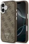 Case Guess 4G Triangle Logo MagSafe Aizsargapvalks priek&scaron; iPhone 17 / brūns
