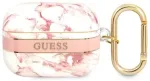 Guess GUAPHCHMAP Aizsargapvalks priek&scaron; AirPods Pro Marble Strap Collection / rozā