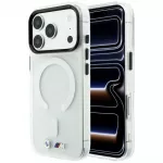 BMW M IML Frosted Metal Logo & Trims telefono dėklas su MagSafe palaikymu iPhone 18 Pro | iPhone 17 Pro skaidrus