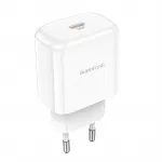 Borofone N3 kelioninis įkroviklis | 20W | USB-C | baltas