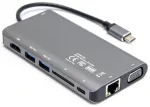 Unitek Hub USB-C 3.1 8w1 z Power Delivery 100W