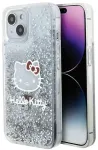 "Hello Kitty HKHCP14SLIKHET iPhone 14 6.1" sidabrinis | silver kietas dėklas Liquid Glitter Charms Kitty Head
