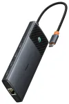 Baseus Metal Gleam II 10-in-1 &scaron;akotuvas USB-C į HDMI | USB 3.0 | USB 2.0 | USB-C | RJ45 | SD | microSD | 100W | pilkas