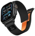 TECH-PROTECT NYLON ELITE APPLE WATCH 8 / 9 / 10 / 11 / 12 / SE / ULTRA (44 / 45 / 46 / 49 MM) BLACK/ORANGE