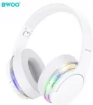 BWOO ANC Wireless Headphone Premuim Sound Quality BW587 White