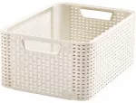 Dėžutė Style M 38,6x28,7x17cm kreminės spalvos