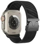 Beline i&scaron;maniojo laikrodžio dirželis Apple Watch (42/44/45/49 mm) | nailoninis | juodas