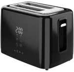 Elektrinis skrudintuvas, juodas, 220-240V, 50-60Hz, 780-930W, 2 angos, 3 režimai, 7 skrudinimo lygiai