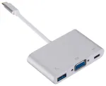 RoGer Multimedia Adapter Type-C uz VGA + USB / USB-C Adapteris