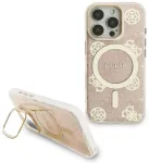 Guess PC/TPU Electroplated Stand Camera Frame MagSafe Case with Interchangeable Backgrounds for iPhone 16 / Pro
